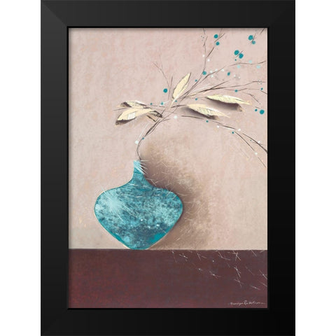 JADE I Black Modern Wood Framed Art Print by Robertson, Marilyn