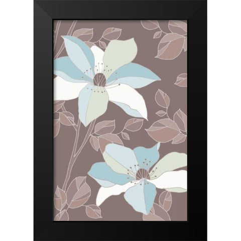 Accents Of Spring II Black Modern Wood Framed Art Print by Verbeek-Van Den Broek