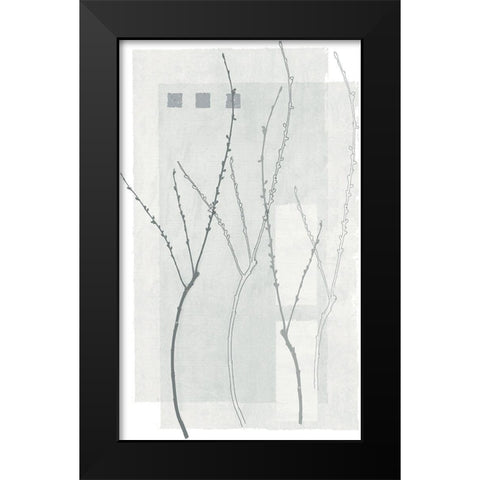 Spring Awakening II Black Modern Wood Framed Art Print by Verbeek-Van Den Broek