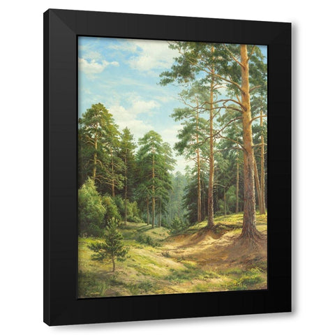 UNTOUCHED NATURE Black Modern Wood Framed Art Print with Double Matting by Priscepa, Igor