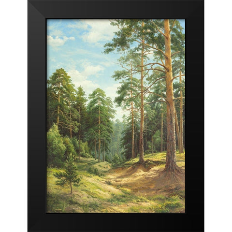 UNTOUCHED NATURE Black Modern Wood Framed Art Print by Priscepa, Igor