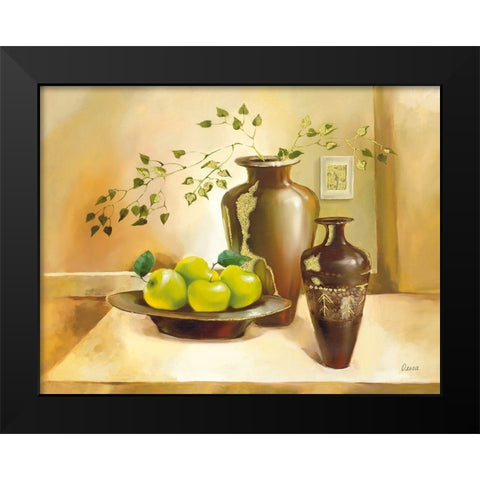 MILANO Black Modern Wood Framed Art Print by Olga