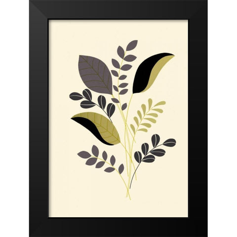 Citrus Stems II Black Modern Wood Framed Art Print by Design Show