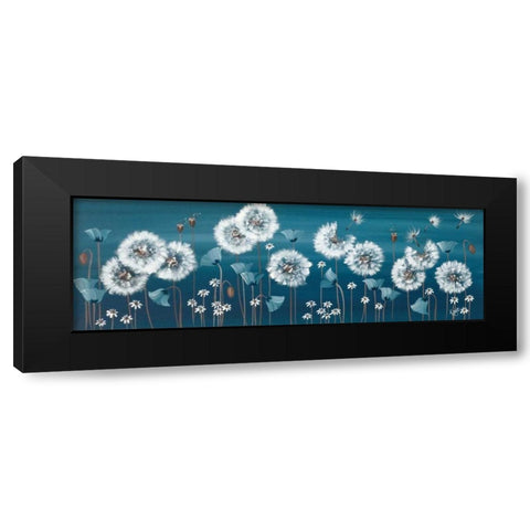 Poppy Meadow Black Modern Wood Framed Art Print with Double Matting by Lake, Kaye