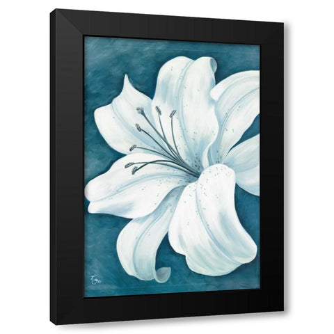 Wistful Lily I Black Modern Wood Framed Art Print by Lake, Kaye