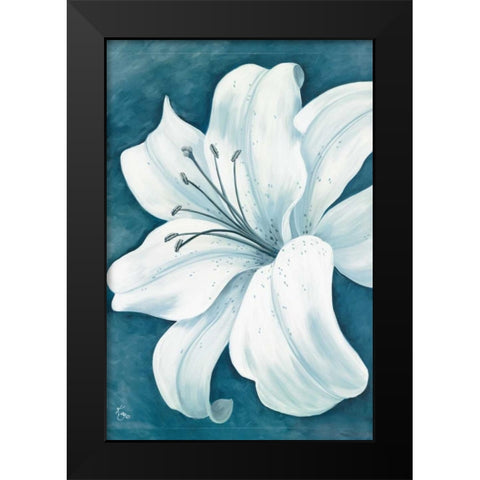 Wistful Lily I Black Modern Wood Framed Art Print by Lake, Kaye