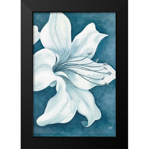 Wistful Lily II Black Modern Wood Framed Art Print by Lake, Kaye