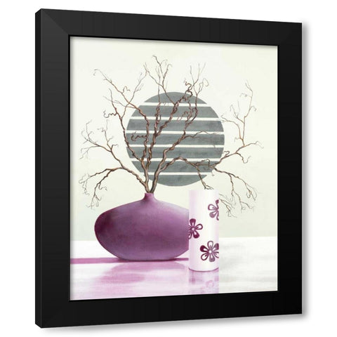Purple Inspiration II Black Modern Wood Framed Art Print by Sedalia, David