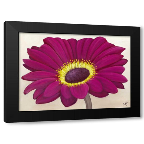 Raspberry Delight I Black Modern Wood Framed Art Print with Double Matting by Lake, Kaye
