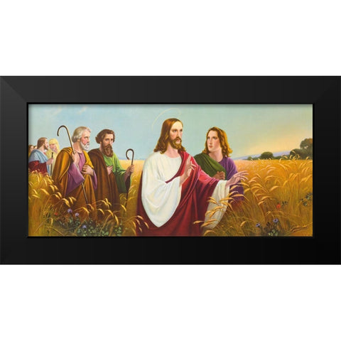 CHRISTUS IM Ã„HRENFELD Black Modern Wood Framed Art Print by Giovanni