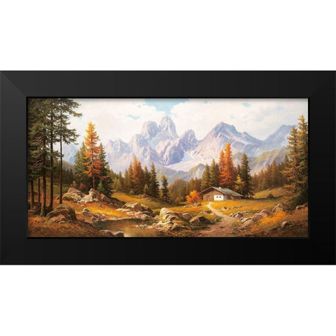 BISCHOFSMÃœTZE Black Modern Wood Framed Art Print by Weber, Max