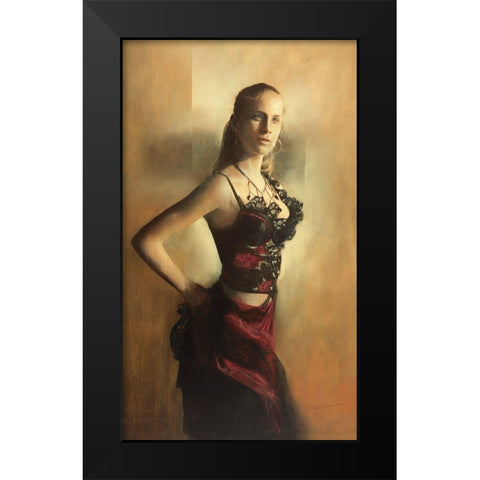 GIADA FIGLIA DARTE Black Modern Wood Framed Art Print by Sgarbossa, Antonio