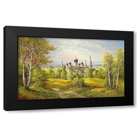 MONASTERY NEAR KALININGRAD Black Modern Wood Framed Art Print by Glassl, Helmut