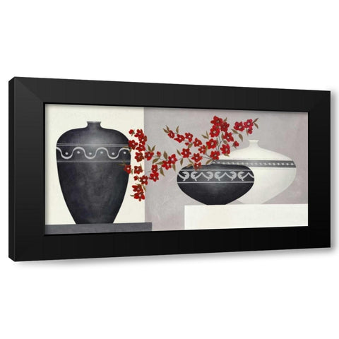 Spirit Of Red II Black Modern Wood Framed Art Print by Sedalia, David
