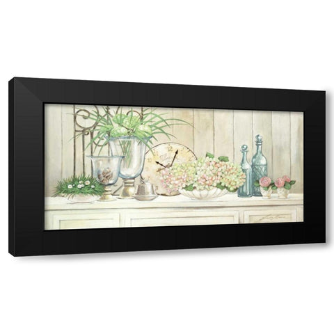 Timeless Black Modern Wood Framed Art Print with Double Matting by Moore, Linda