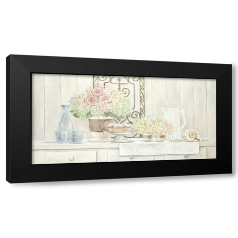 Sunday Afternoon Black Modern Wood Framed Art Print by Moore, Linda