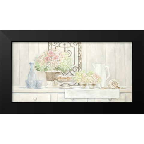 Sunday Afternoon Black Modern Wood Framed Art Print by Moore, Linda