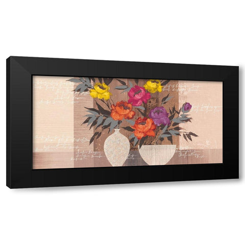COLOR BEAUTY I Black Modern Wood Framed Art Print with Double Matting by Christina