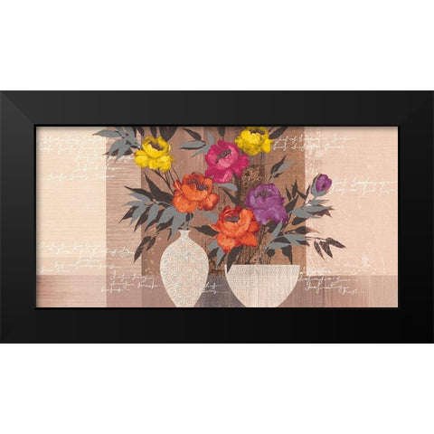 COLOR BEAUTY I Black Modern Wood Framed Art Print by Christina
