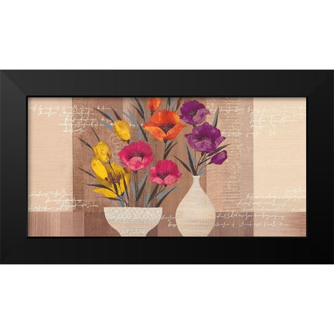 COLOR BEAUTY II Black Modern Wood Framed Art Print by Christina