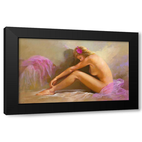 IN THE MORNING Black Modern Wood Framed Art Print with Double Matting by Lombardo, Spartaco