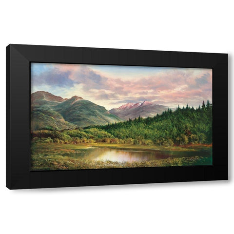 IDYLLIC VIEW Black Modern Wood Framed Art Print with Double Matting by Glassl, Helmut