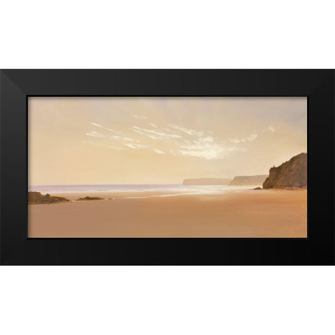 BEYOND THE BREAKERS I Black Modern Wood Framed Art Print by Lee, Spencer