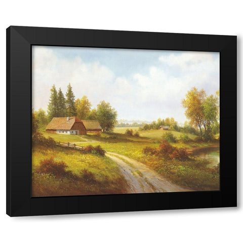 MY FAVOURITE RETREAT Black Modern Wood Framed Art Print with Double Matting by Weber, Max
