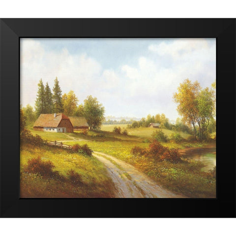 MY FAVOURITE RETREAT Black Modern Wood Framed Art Print by Weber, Max