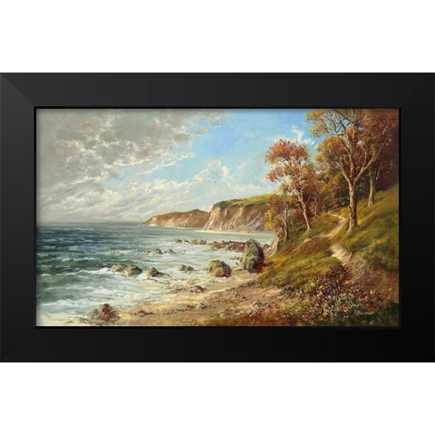 BALTIC SEA COST II Black Modern Wood Framed Art Print by Buchner, H.