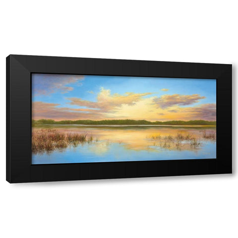 SUNSET IN SIBERIA Black Modern Wood Framed Art Print by Smith, B.