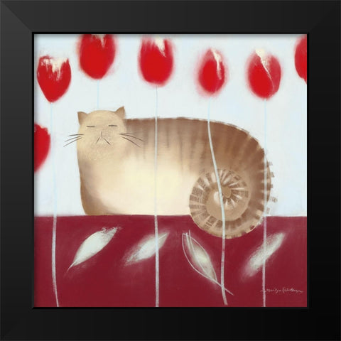 OSCAR Black Modern Wood Framed Art Print by Robertson, Marilyn