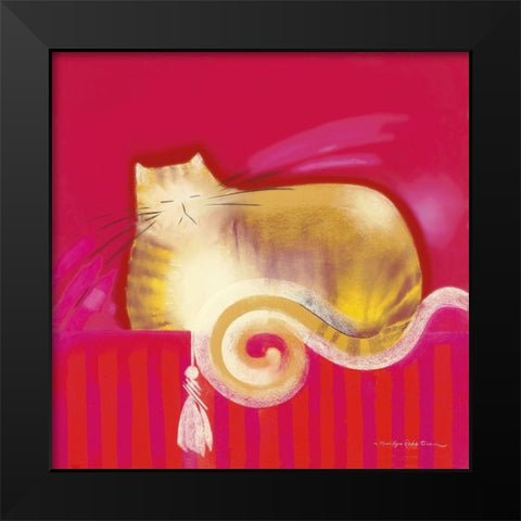 SAMSON Black Modern Wood Framed Art Print by Robertson, Marilyn