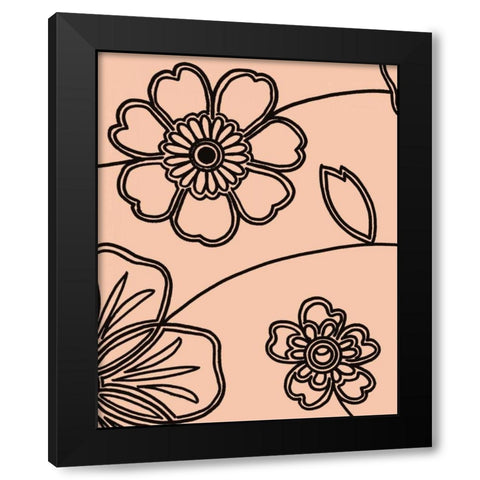 Accord III Black Modern Wood Framed Art Print by Design Show