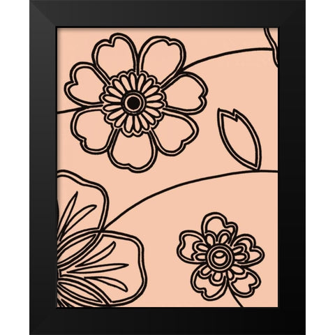 Accord III Black Modern Wood Framed Art Print by Design Show