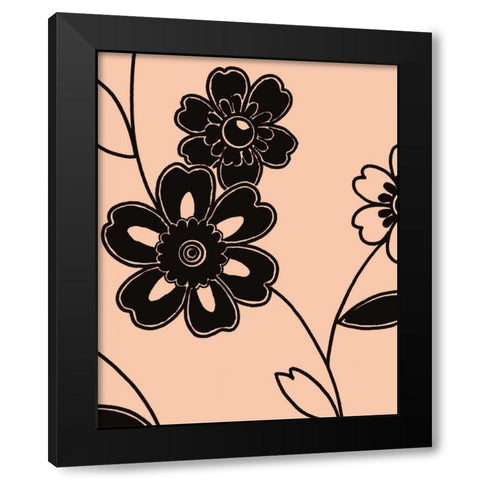 Accord V Black Modern Wood Framed Art Print by Design Show