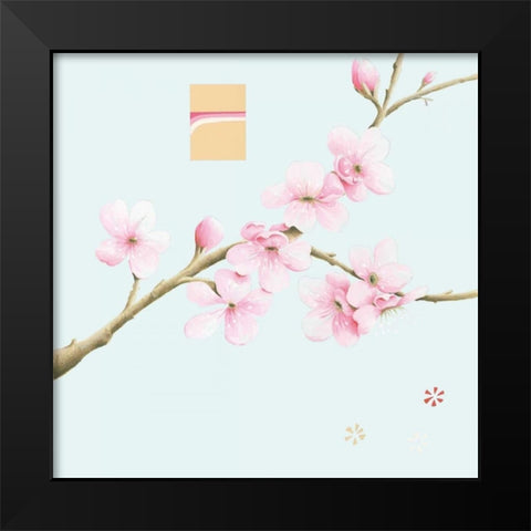 Pink Cherry II Black Modern Wood Framed Art Print by Gore, Ally-Reader, Robert
