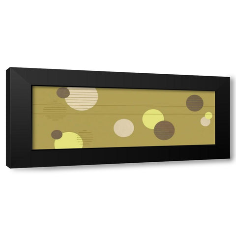 Cosmic Orbs I Black Modern Wood Framed Art Print with Double Matting by Design Show
