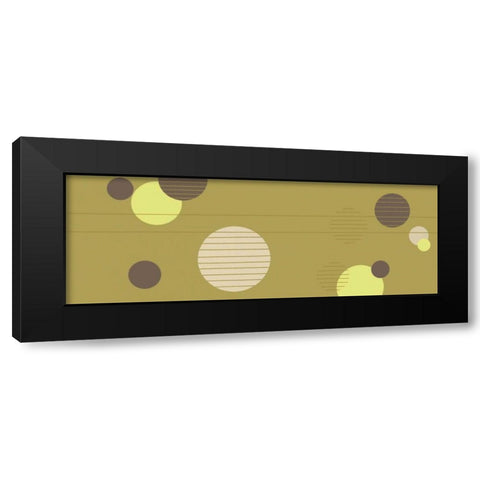 Cosmic Orbs II Black Modern Wood Framed Art Print by Design Show