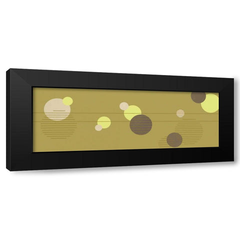 Cosmic Orbs III Black Modern Wood Framed Art Print by Design Show