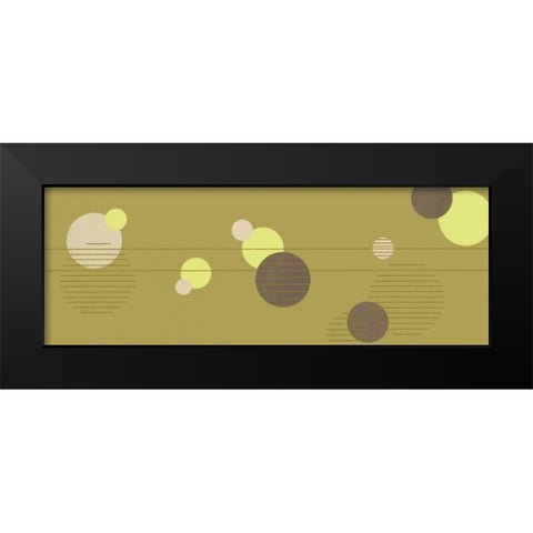 Cosmic Orbs III Black Modern Wood Framed Art Print by Design Show
