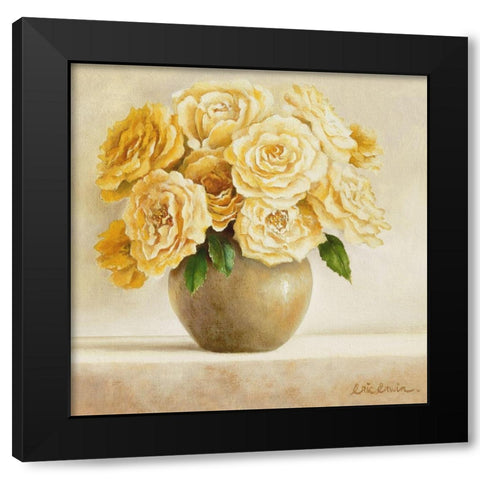 Dash Of Yellow I Black Modern Wood Framed Art Print by Erwin, Eric