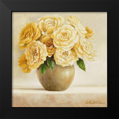 Dash Of Yellow I Black Modern Wood Framed Art Print by Erwin, Eric