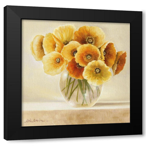 Dash Of Yellow II Black Modern Wood Framed Art Print by Erwin, Eric