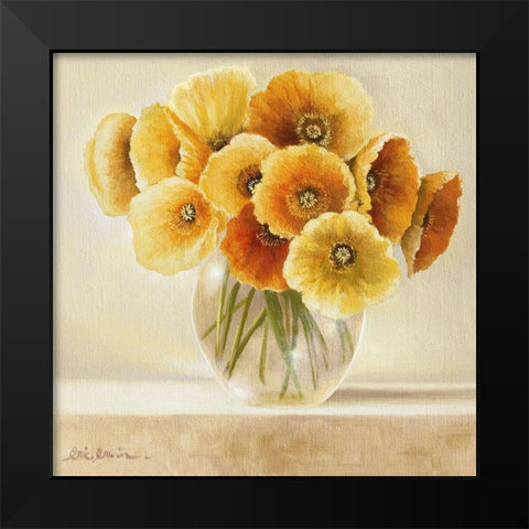 Dash Of Yellow II Black Modern Wood Framed Art Print by Erwin, Eric