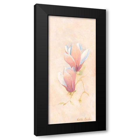 Magnolia 1-3 Black Modern Wood Framed Art Print by Boucher, Nathalie