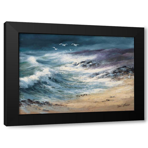 At the sea II Black Modern Wood Framed Art Print with Double Matting by Withaar, Reint