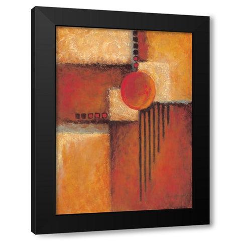 Orange II Black Modern Wood Framed Art Print by Kaufman, Judy