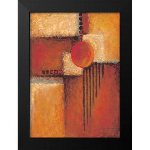 Orange II Black Modern Wood Framed Art Print by Kaufman, Judy