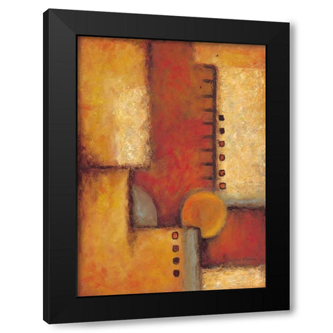 Orange III Black Modern Wood Framed Art Print by Kaufman, Judy